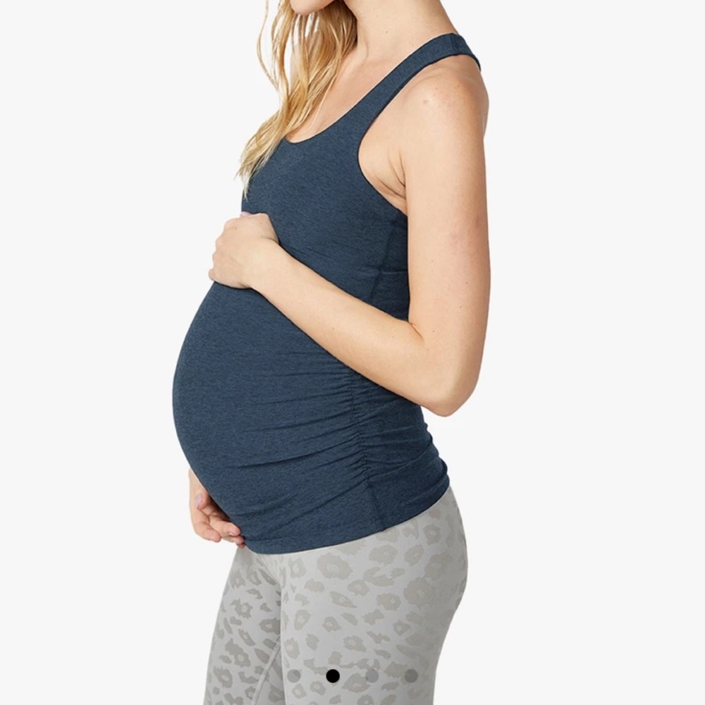 Beyond Yoga Beyond the Bump Maternity Racerback in Navy size M